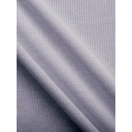 Sold Ribbed Elastic Waist Shorts, Casual Basic Shorts For Summer & Spring, Women's Clothing